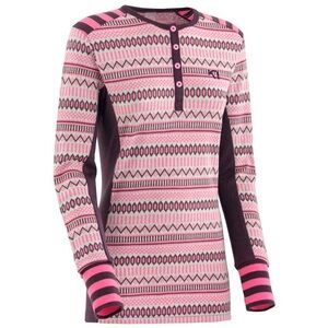 Kari Traa Women's Akle Wool Base Layer Long Sleeve Shirt Mauve Size Small